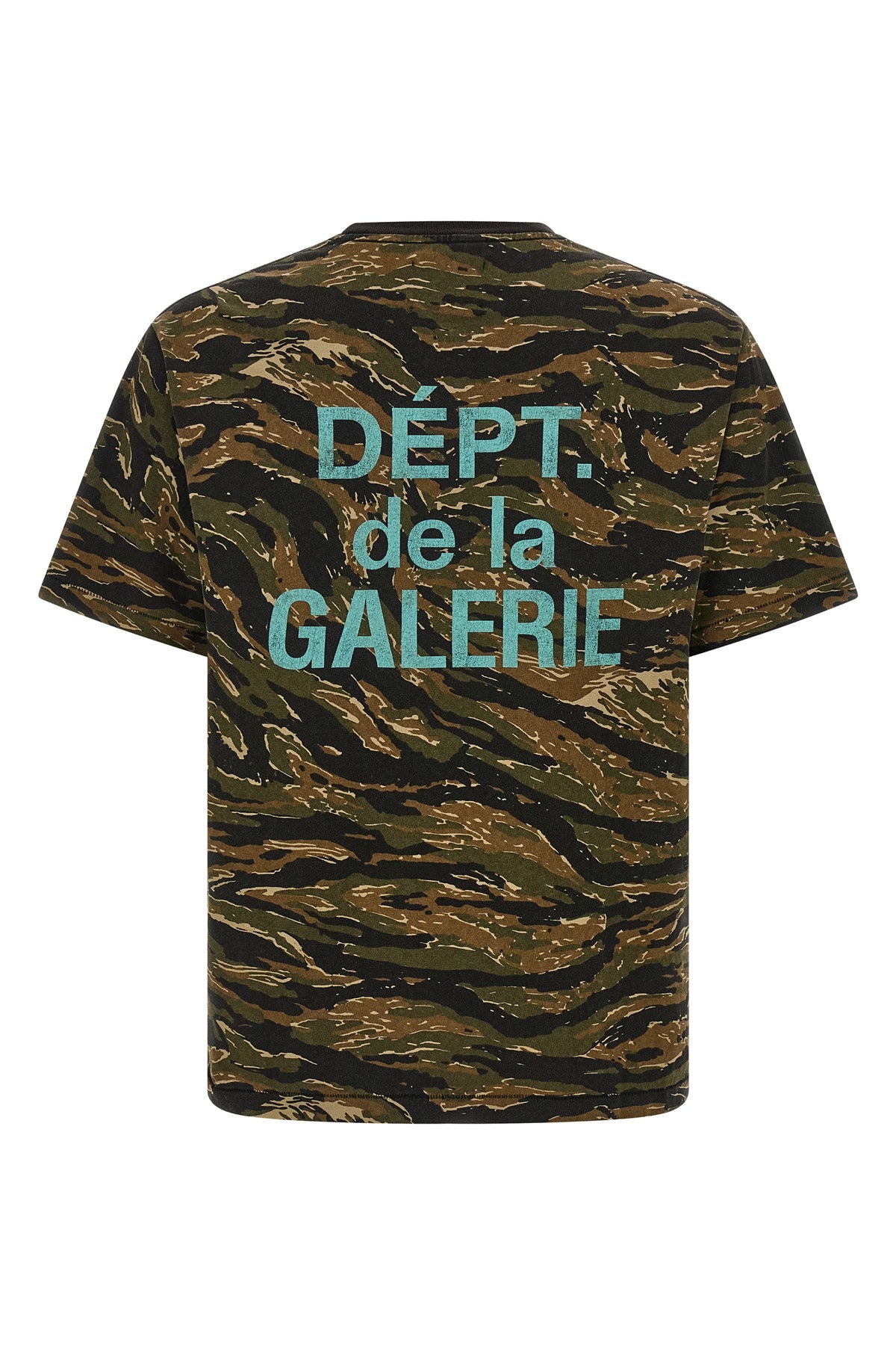 french camouflage patterned cotton t-shirt