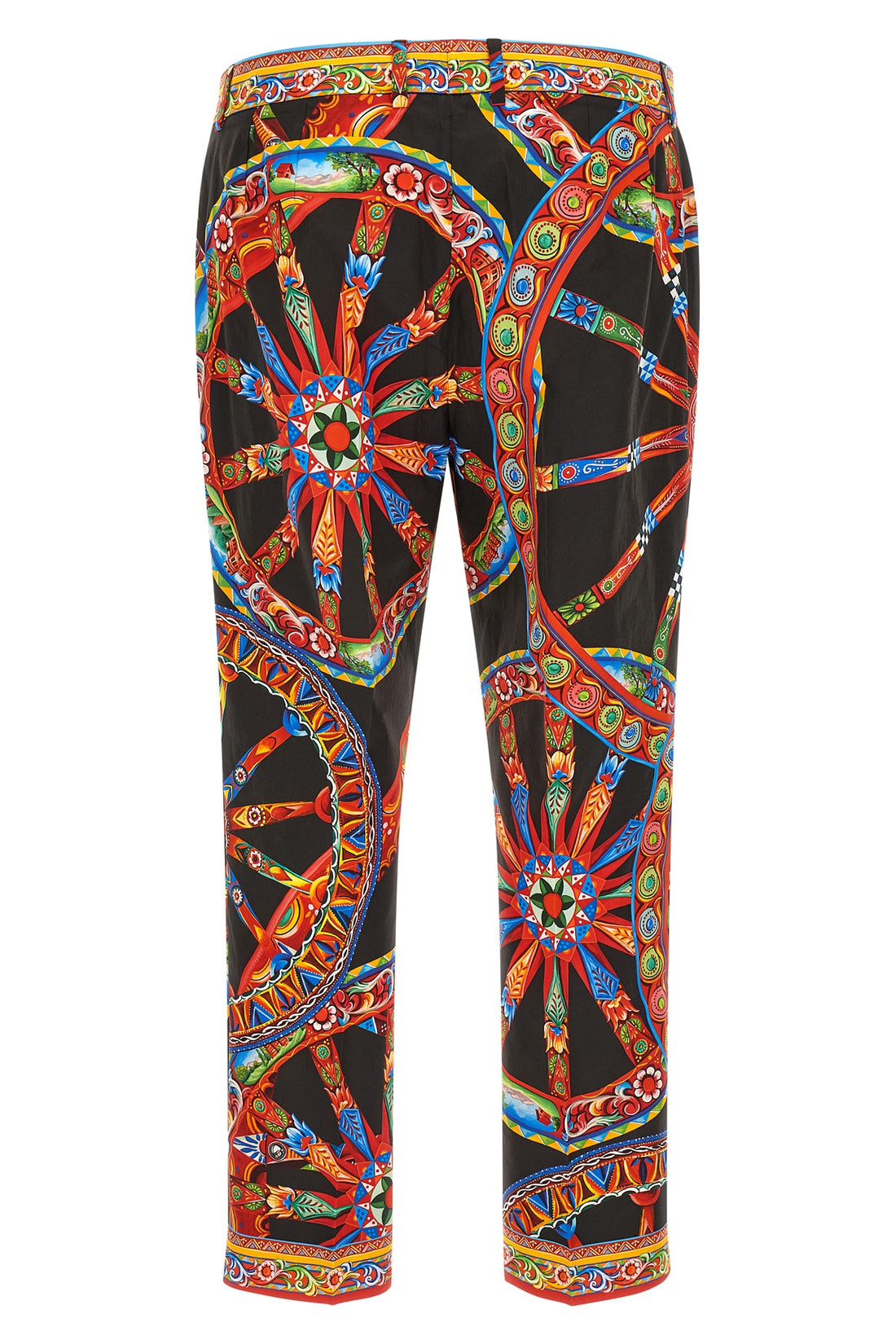 DOLCE &amp; GABBANA 40 dolce&amp;gabbana trousers in pure cotton poplin define a new dimension of sartorial