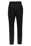 high-waisted tuxedo wool gabardine pants
