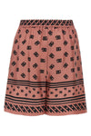 all over dg logo jacquard silk satin bermuda shorts
