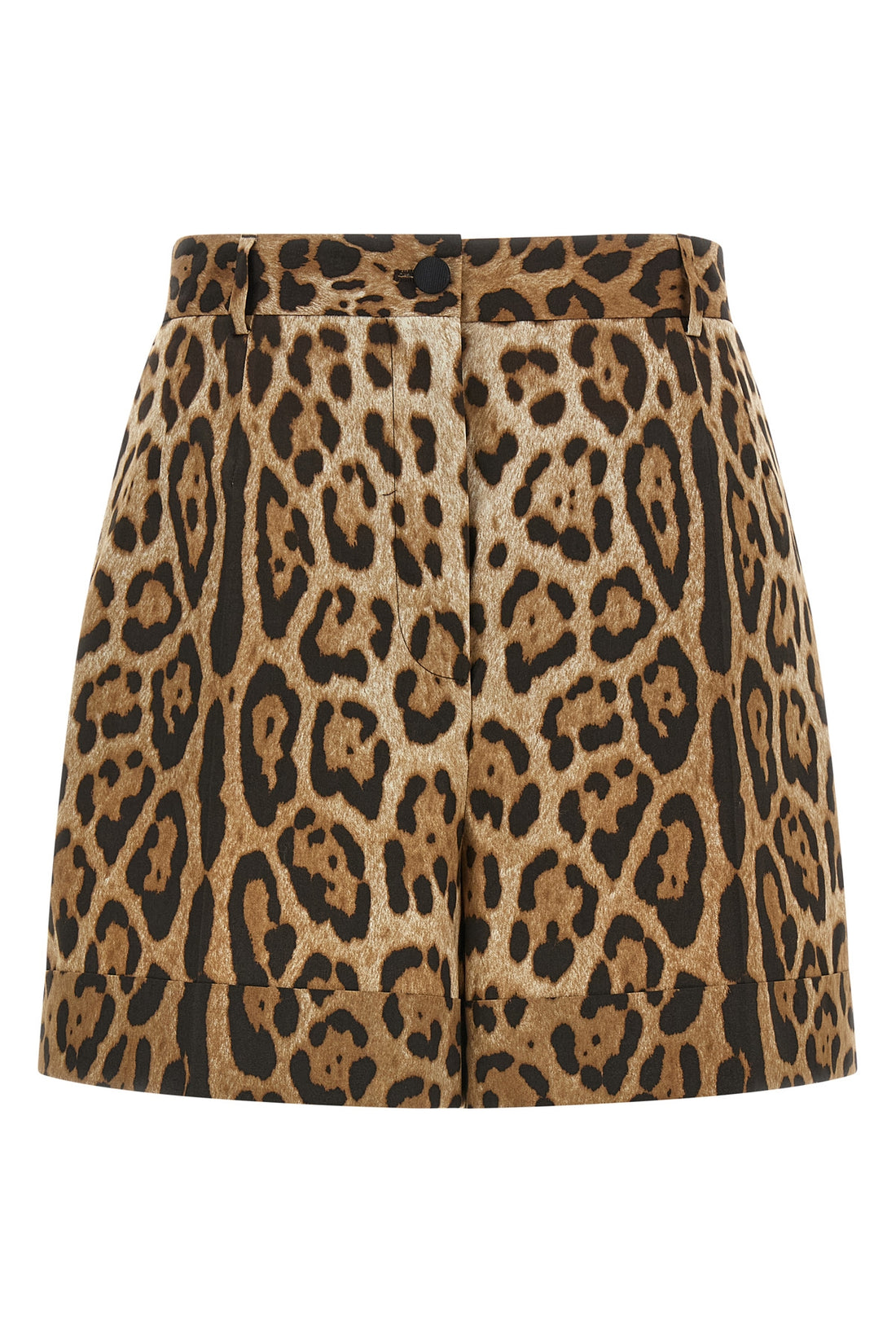 DOLCE &amp; GABBANA 38 cotton poplin shorts in the iconic animal print