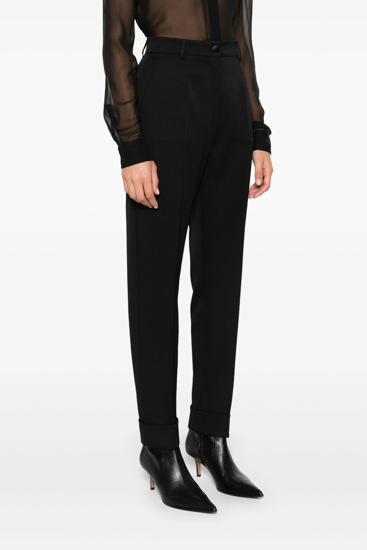 tailored wool trousers