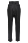 tailored wool trousers