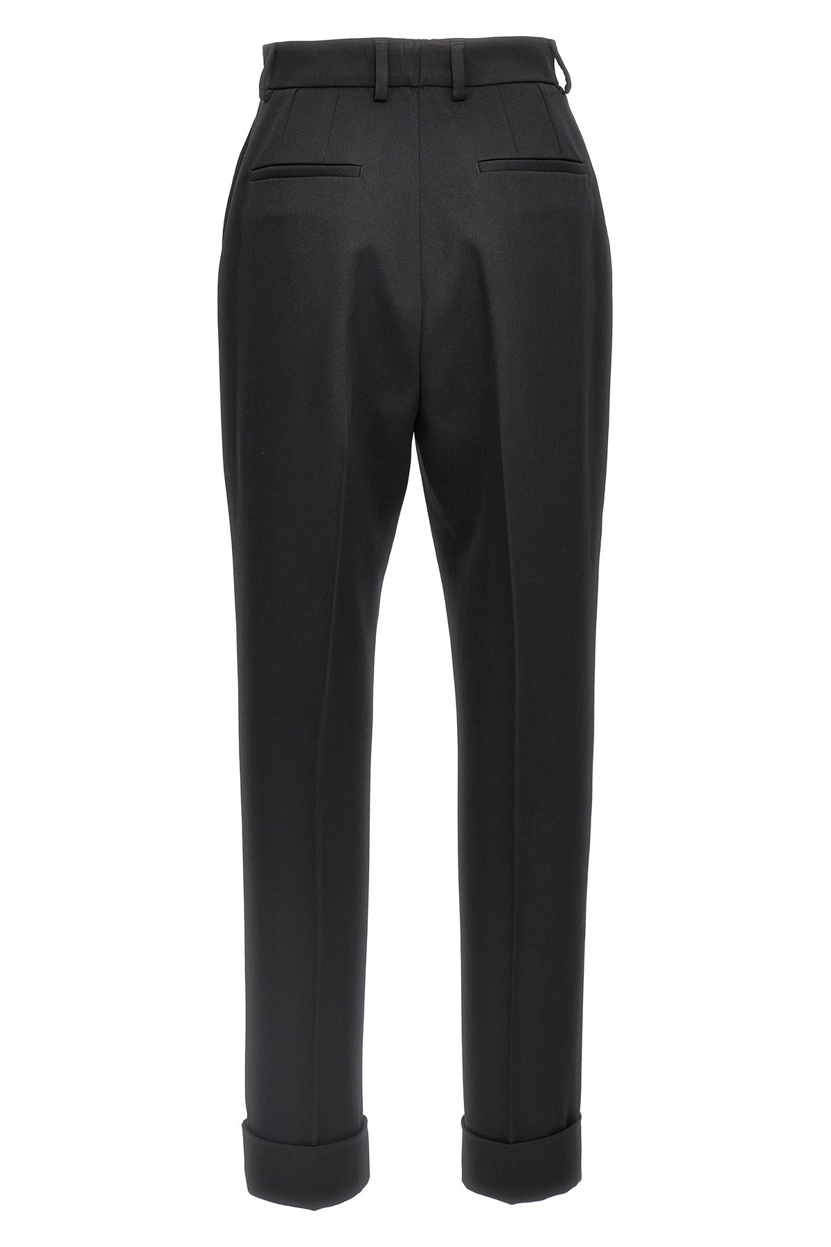 tailored wool trousers