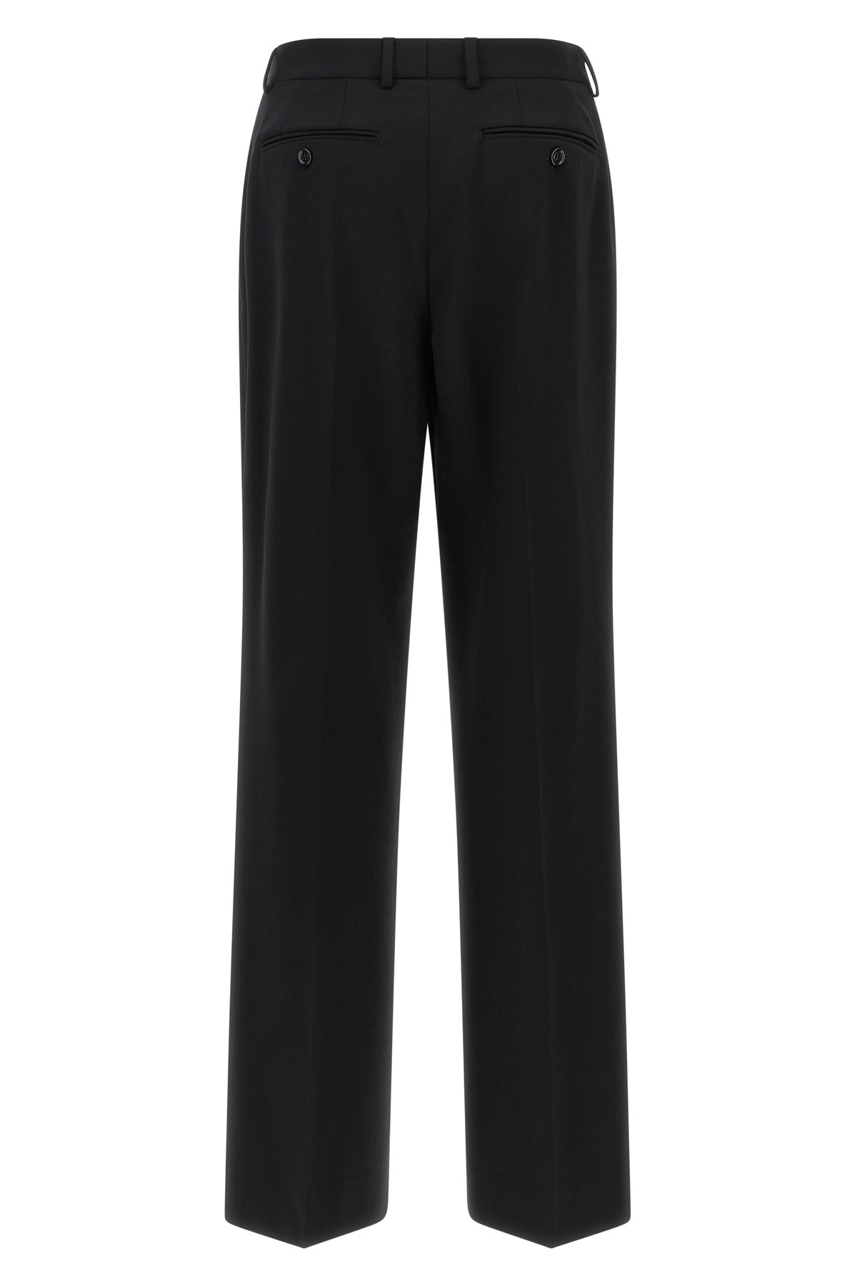 stretch wool canvas trousers