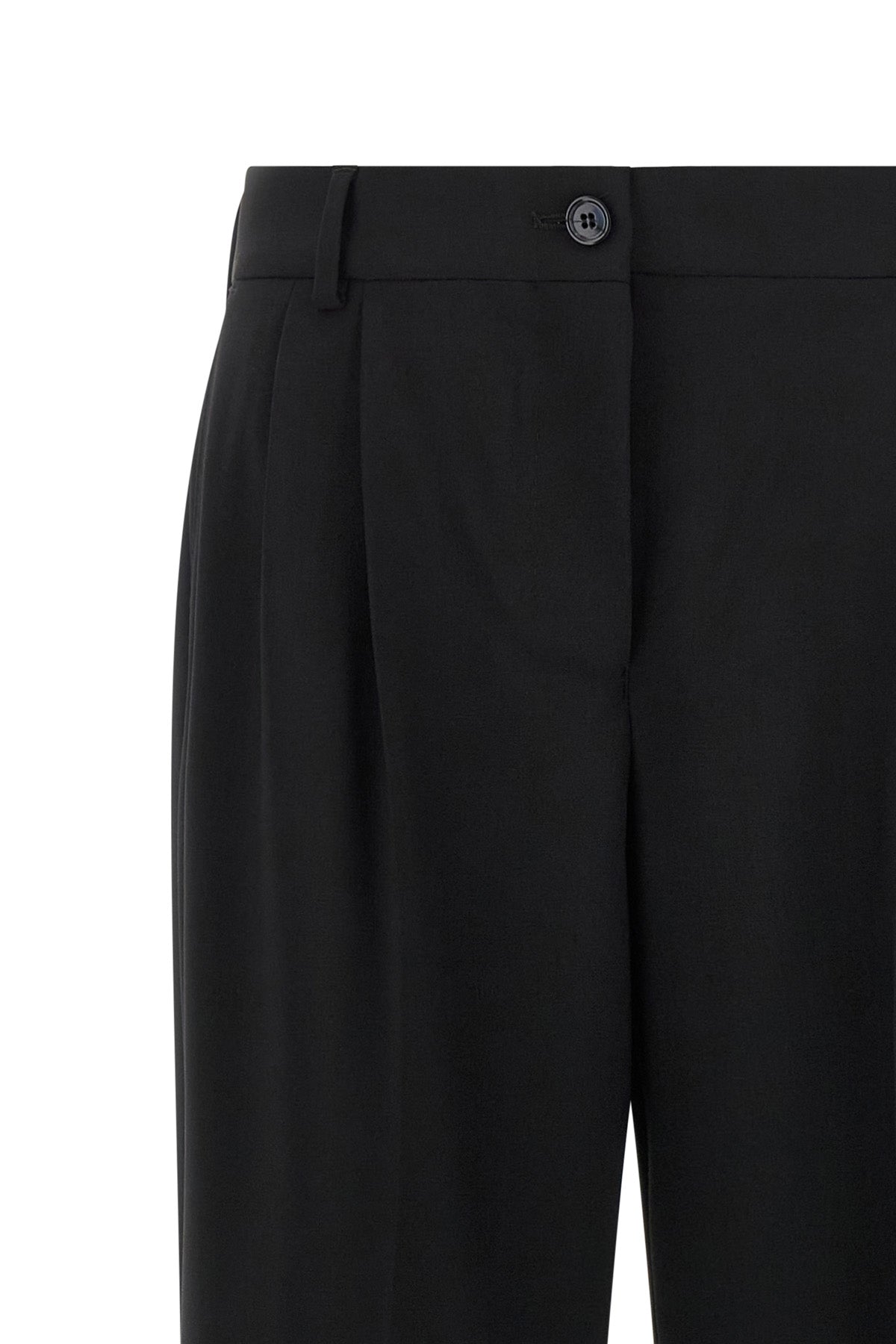 stretch wool canvas trousers