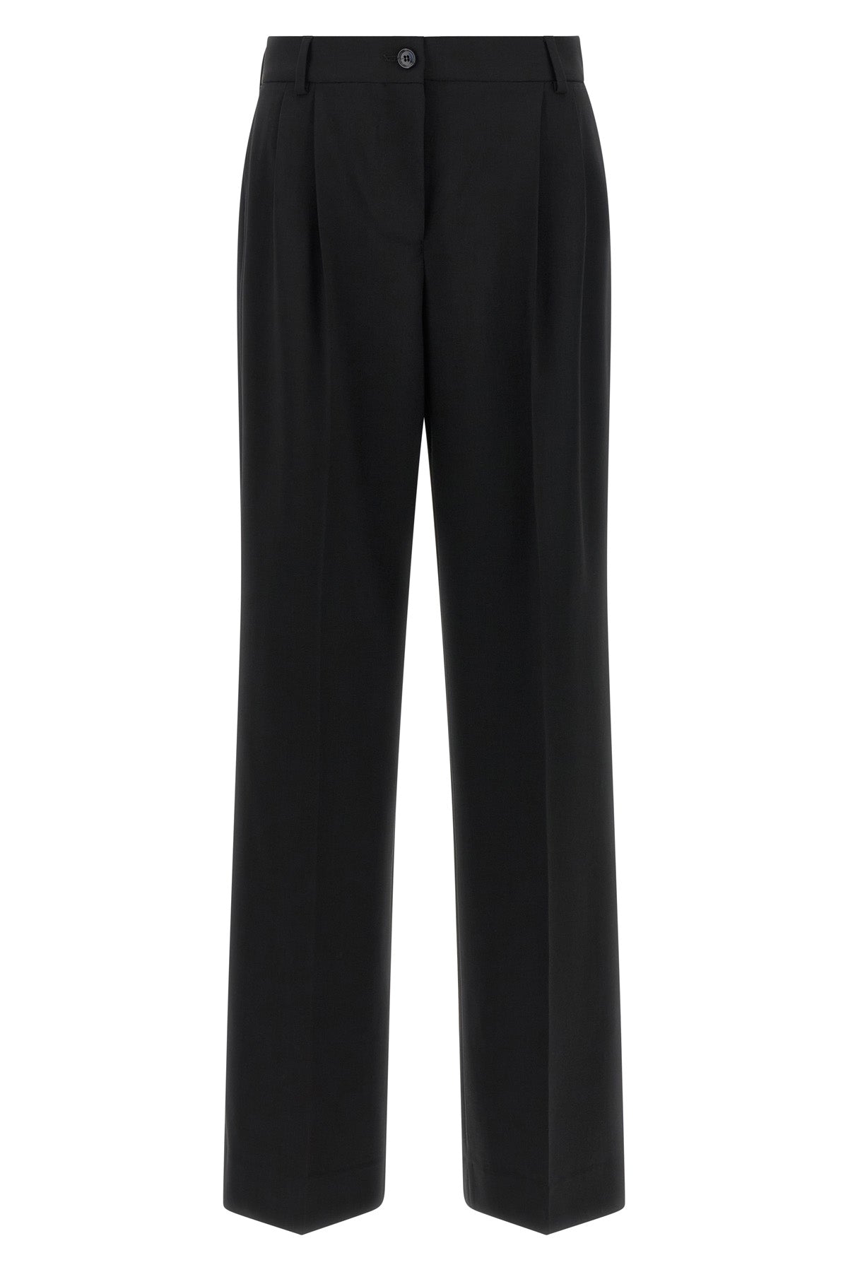 stretch wool canvas trousers
