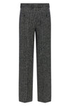 striped wool trousers