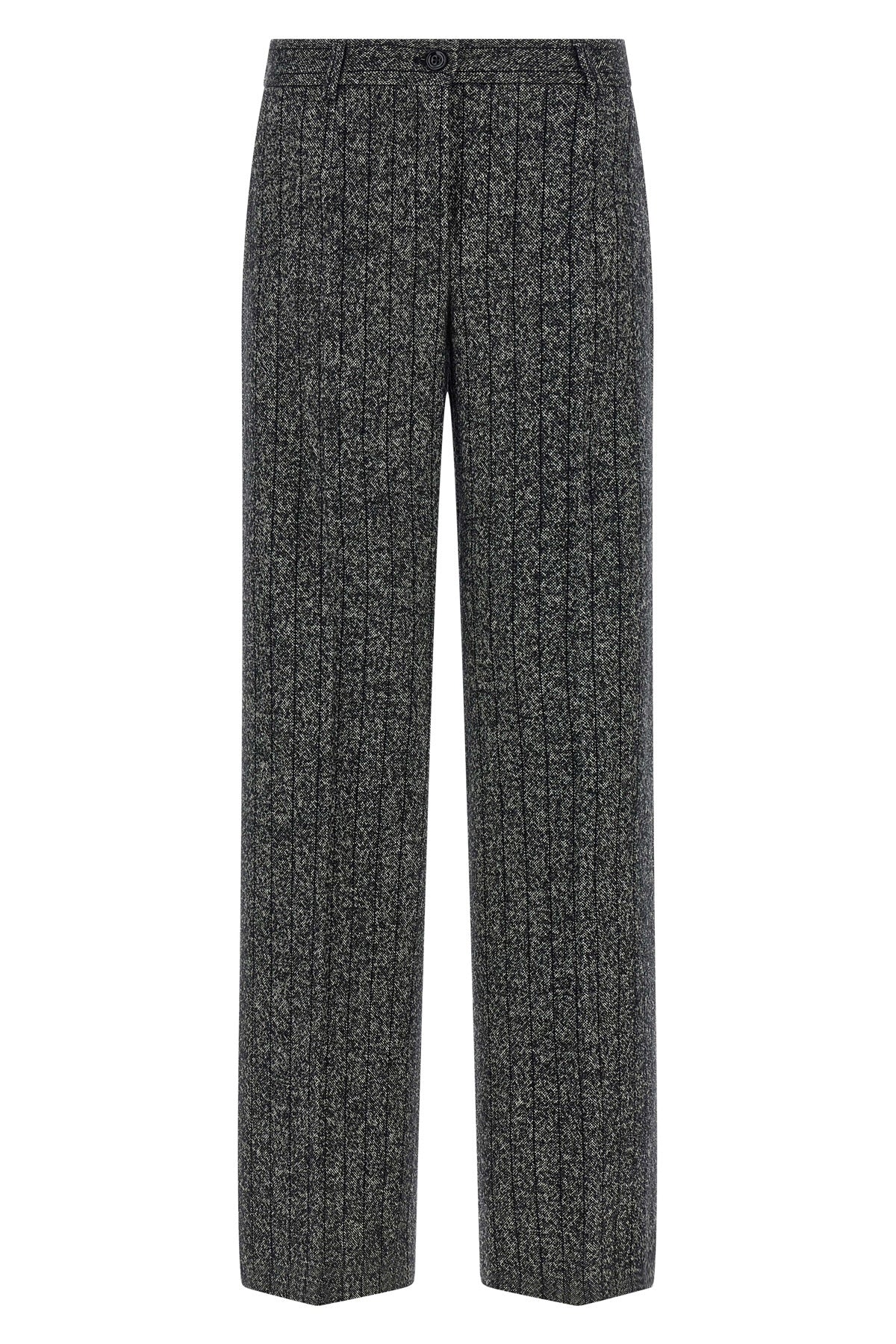 striped wool trousers