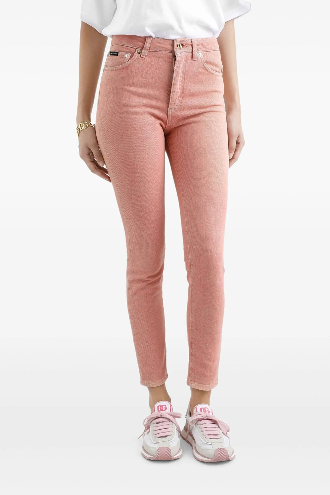 DOLCE &amp; GABBANA 40 garment-dyed stretch cotton denim jeans