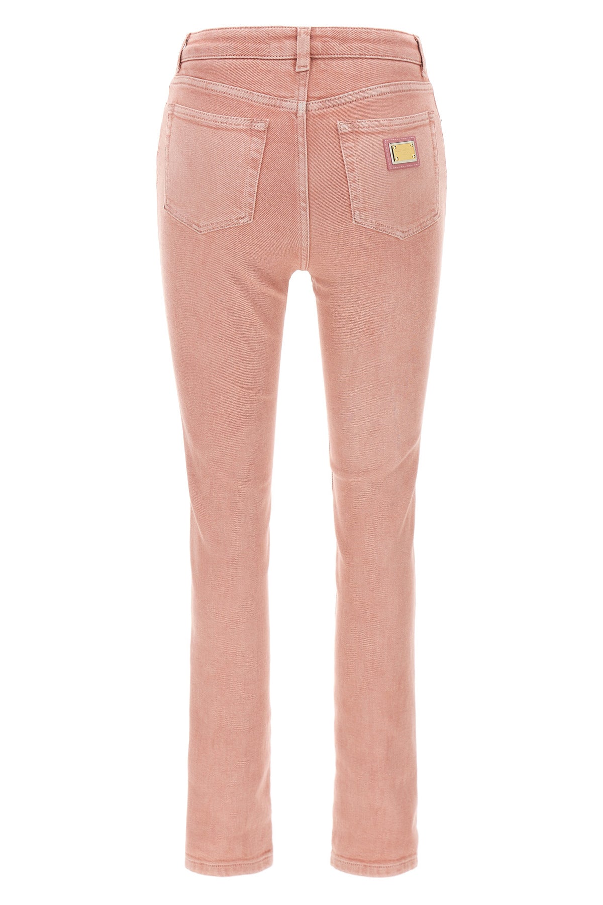 garment-dyed stretch cotton denim jeans