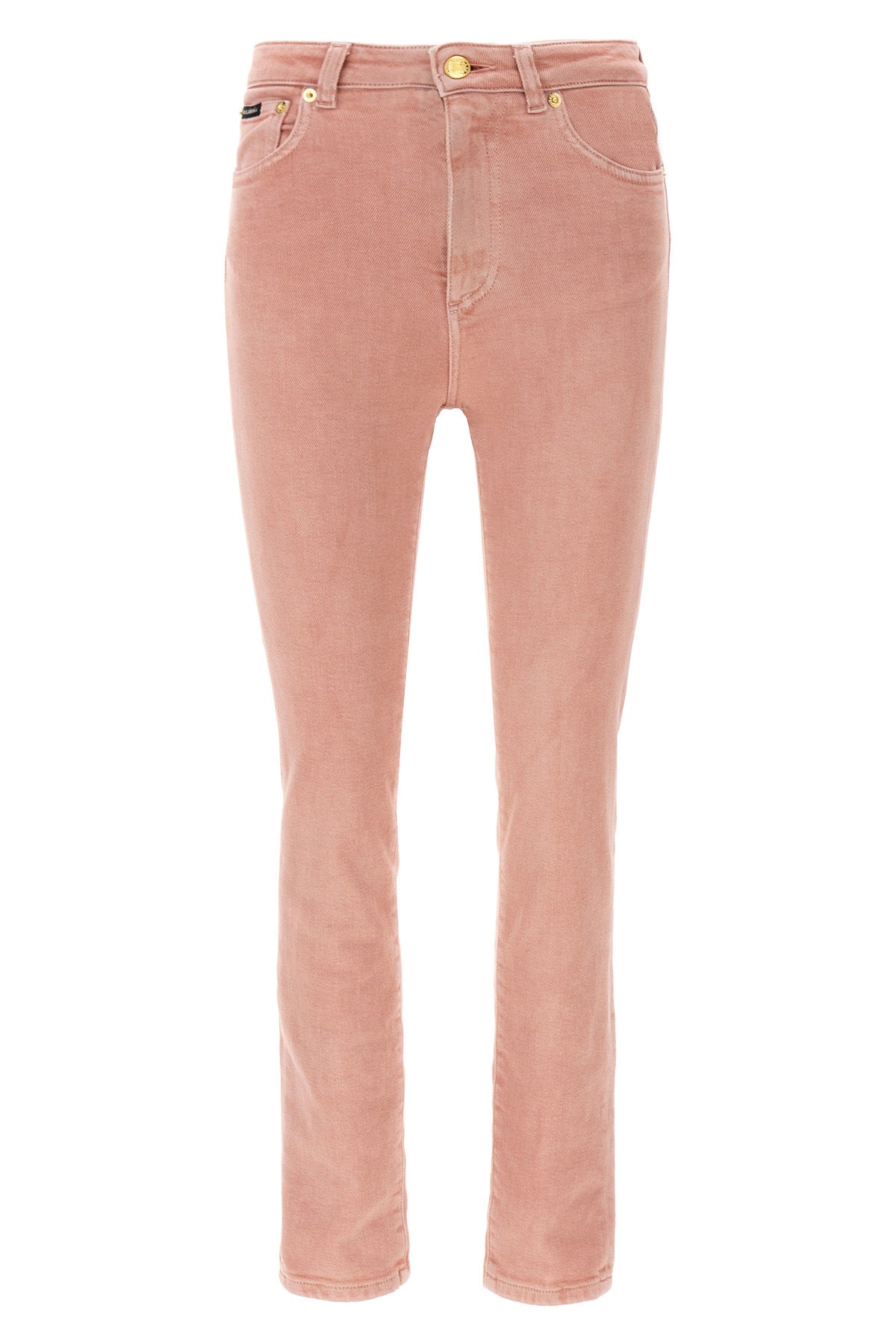 garment-dyed stretch cotton denim jeans