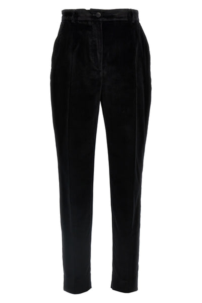 tuxedo velvet trousers