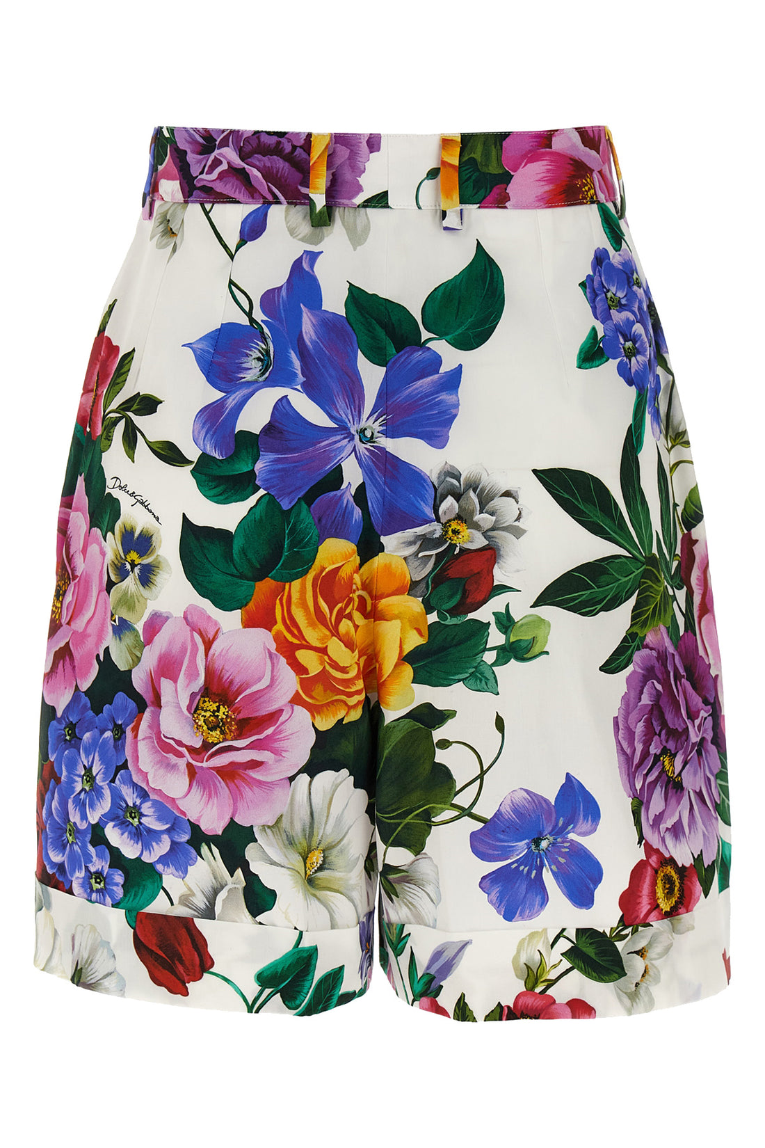 DOLCE &amp; GABBANA 38 bouquet print cotton bermuda shorts