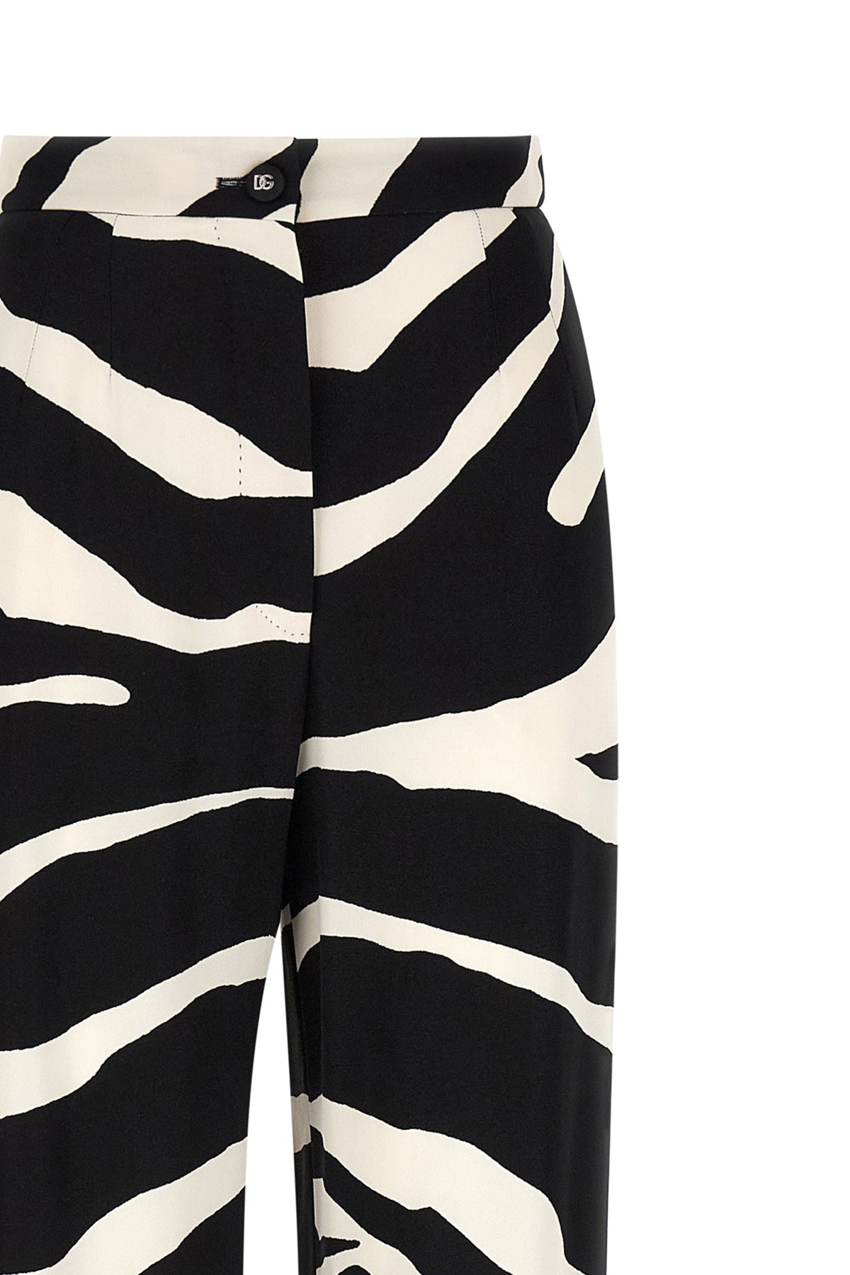 the dolce & gabbana palazzo pants define a fluid and slender model through a hig