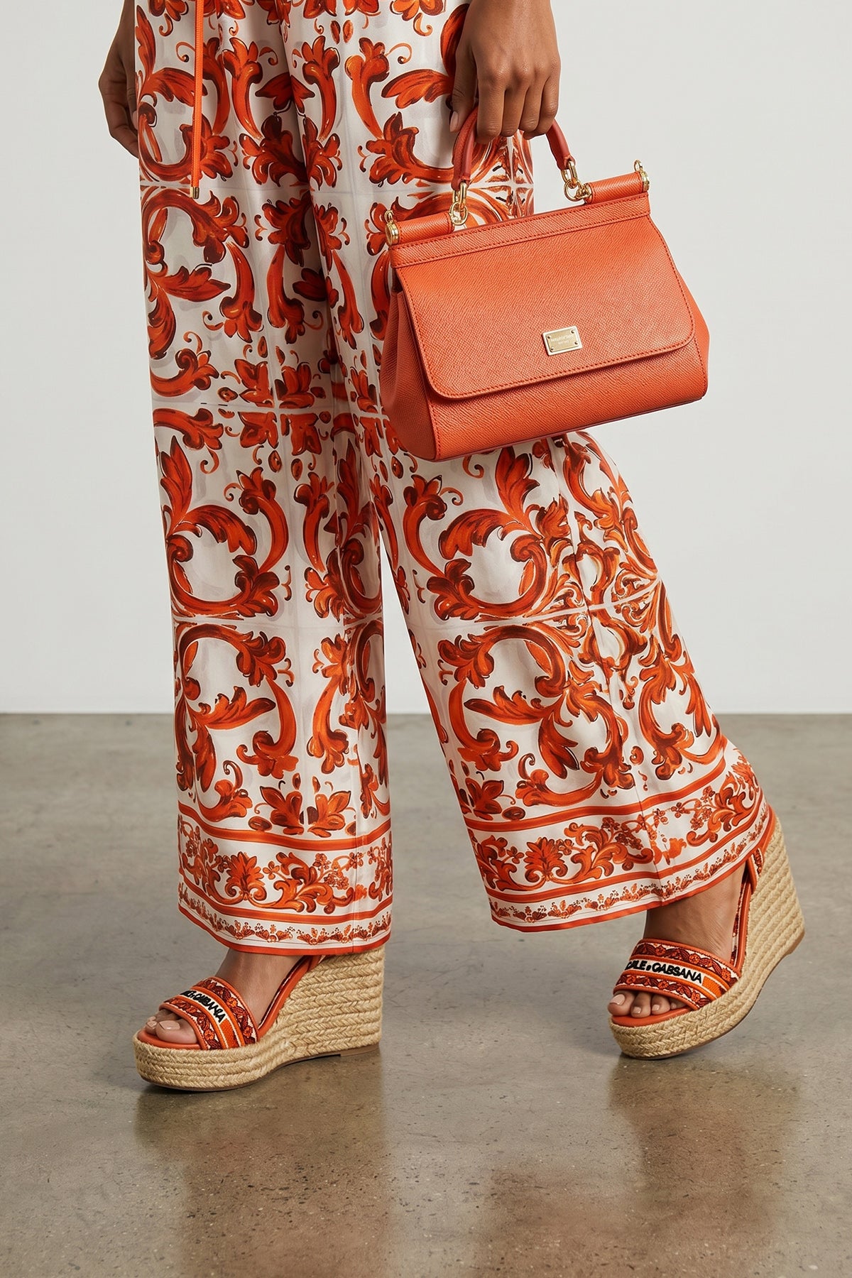 silk twill pants