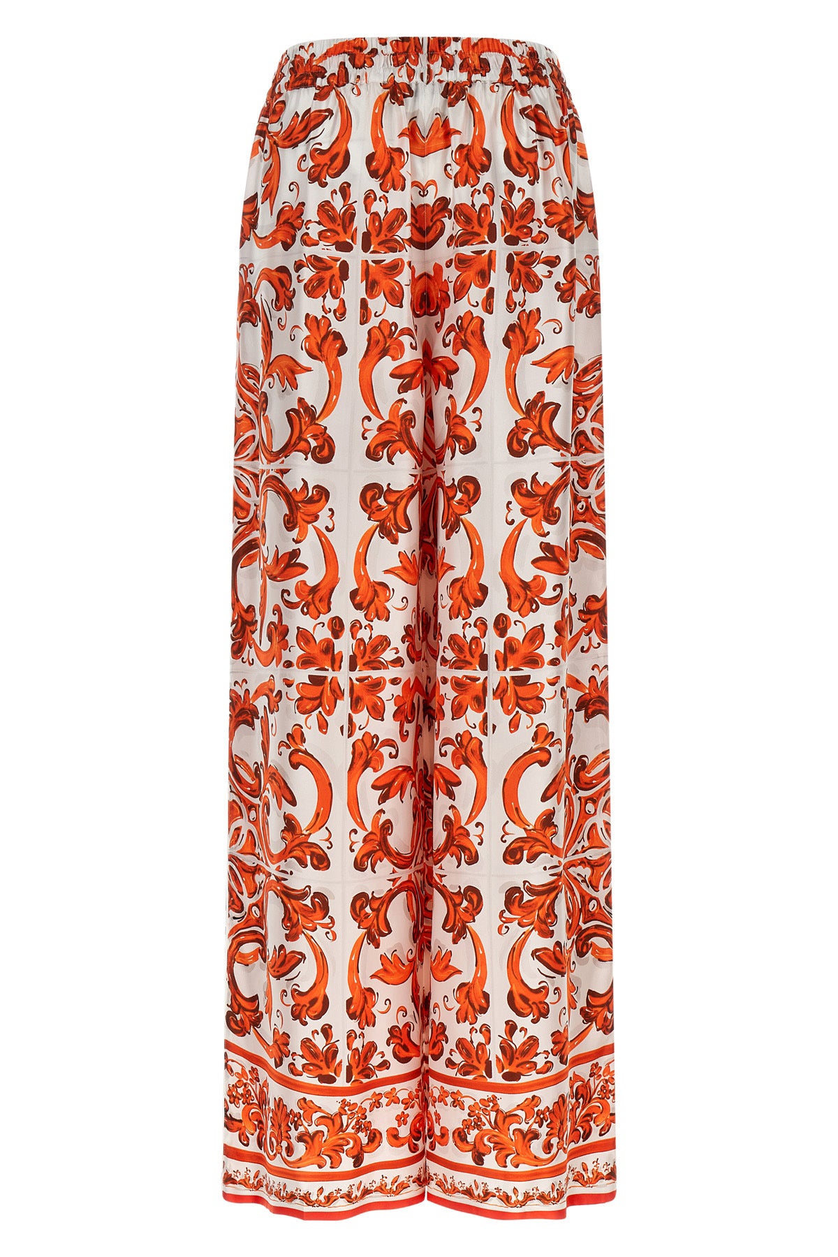 silk twill pants