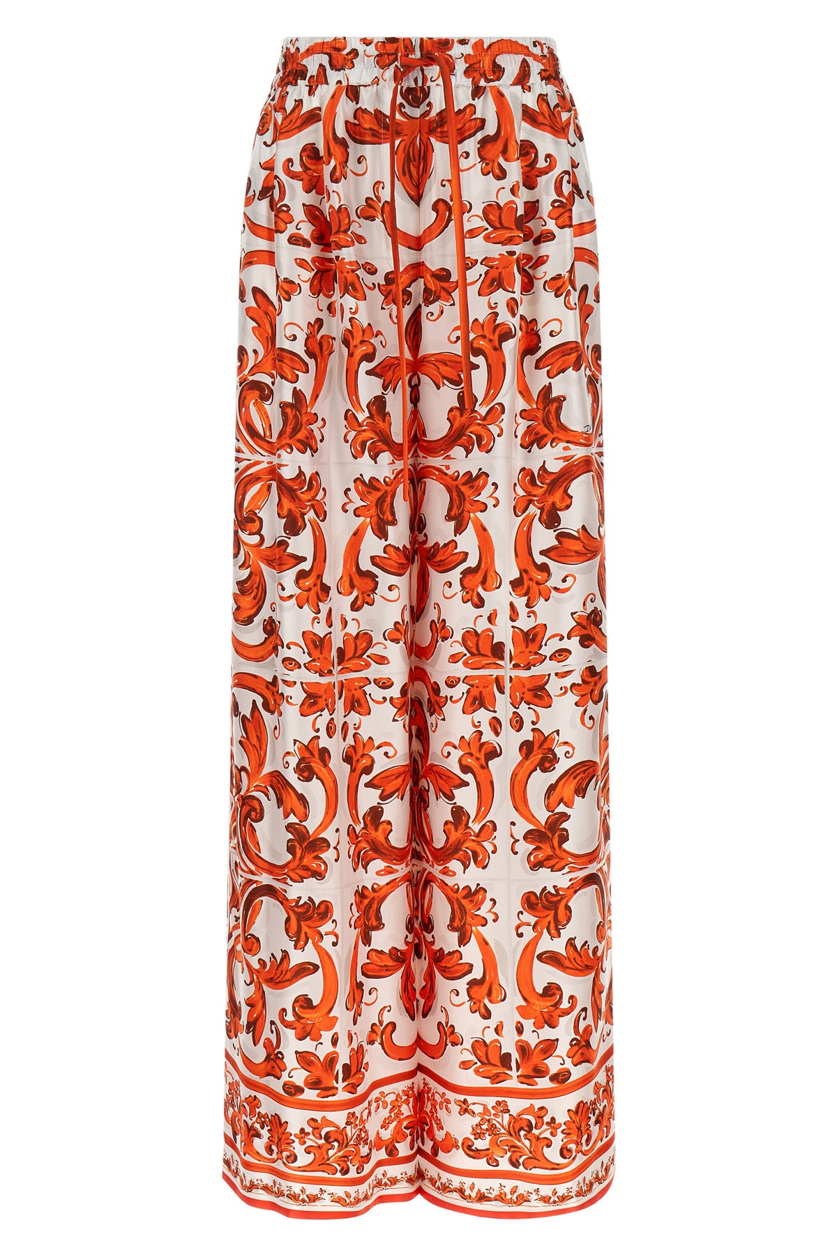 silk twill pants
