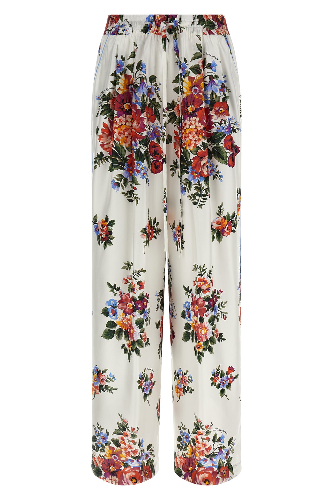 DOLCE &amp; GABBANA 48 vanity silk twill pants