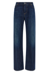 stone-washed cotton denim jeans