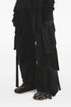 waxed faille pants