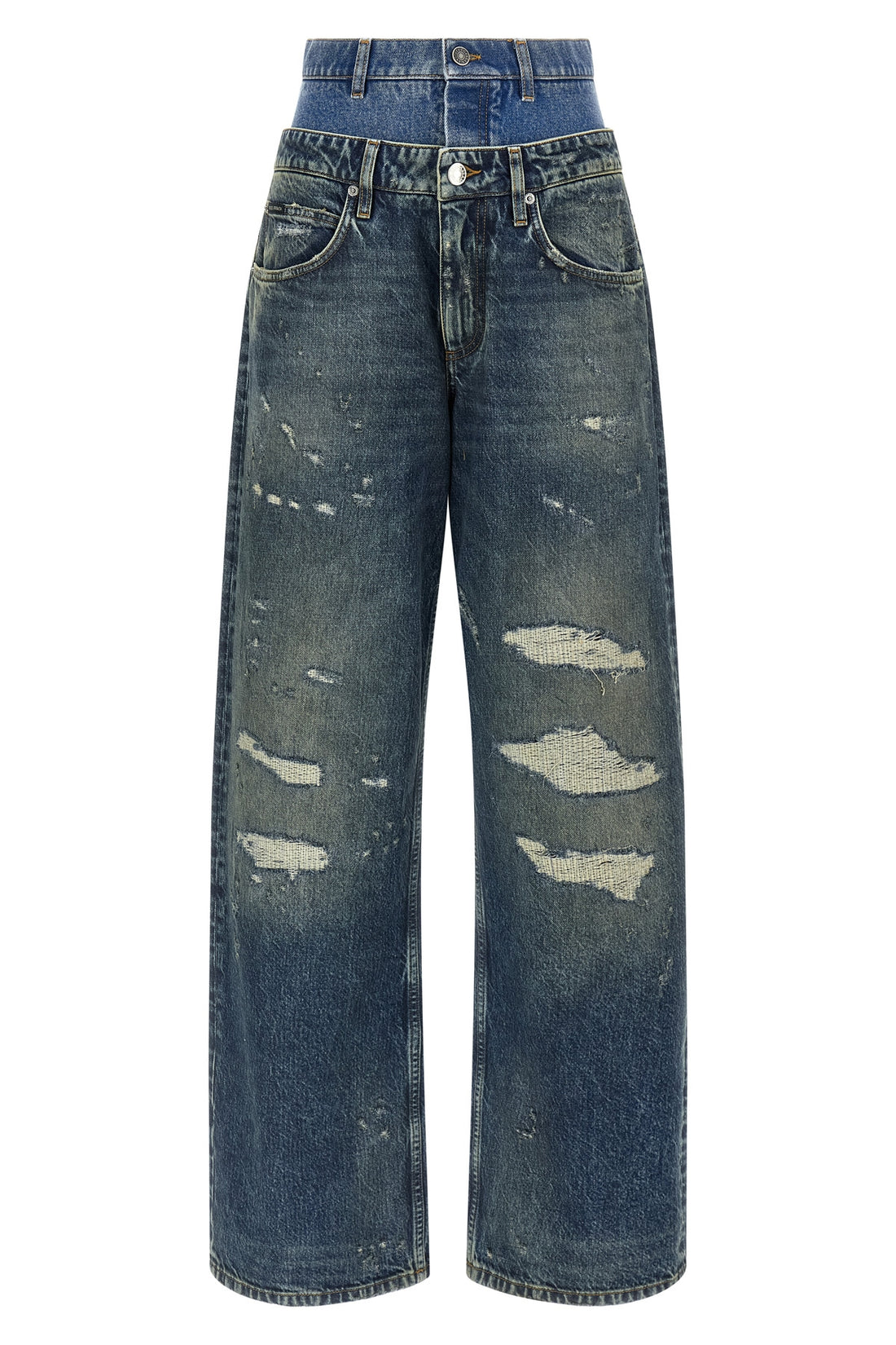 DOLCE &amp; GABBANA 36 used-effect stonewashed cotton denim jeans