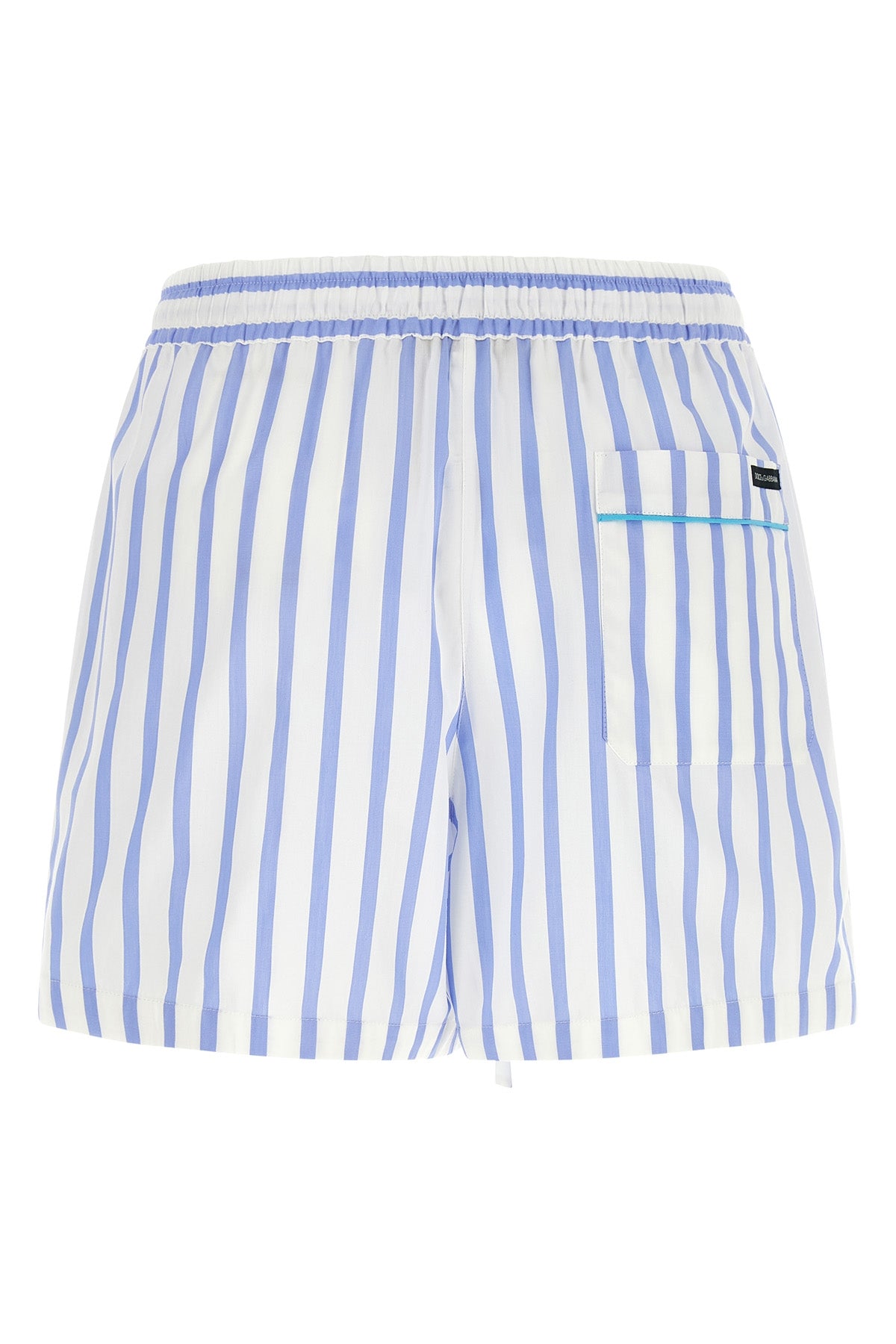 dolce & gabbana poplin bermuda shorts embody casual elegance through fluid sarto