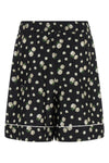 vanity bermuda shorts in all-over fiorellini print silk twill