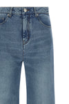 stonewashed cotton denim jeans