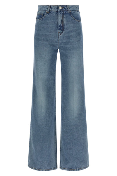 stonewashed cotton denim jeans
