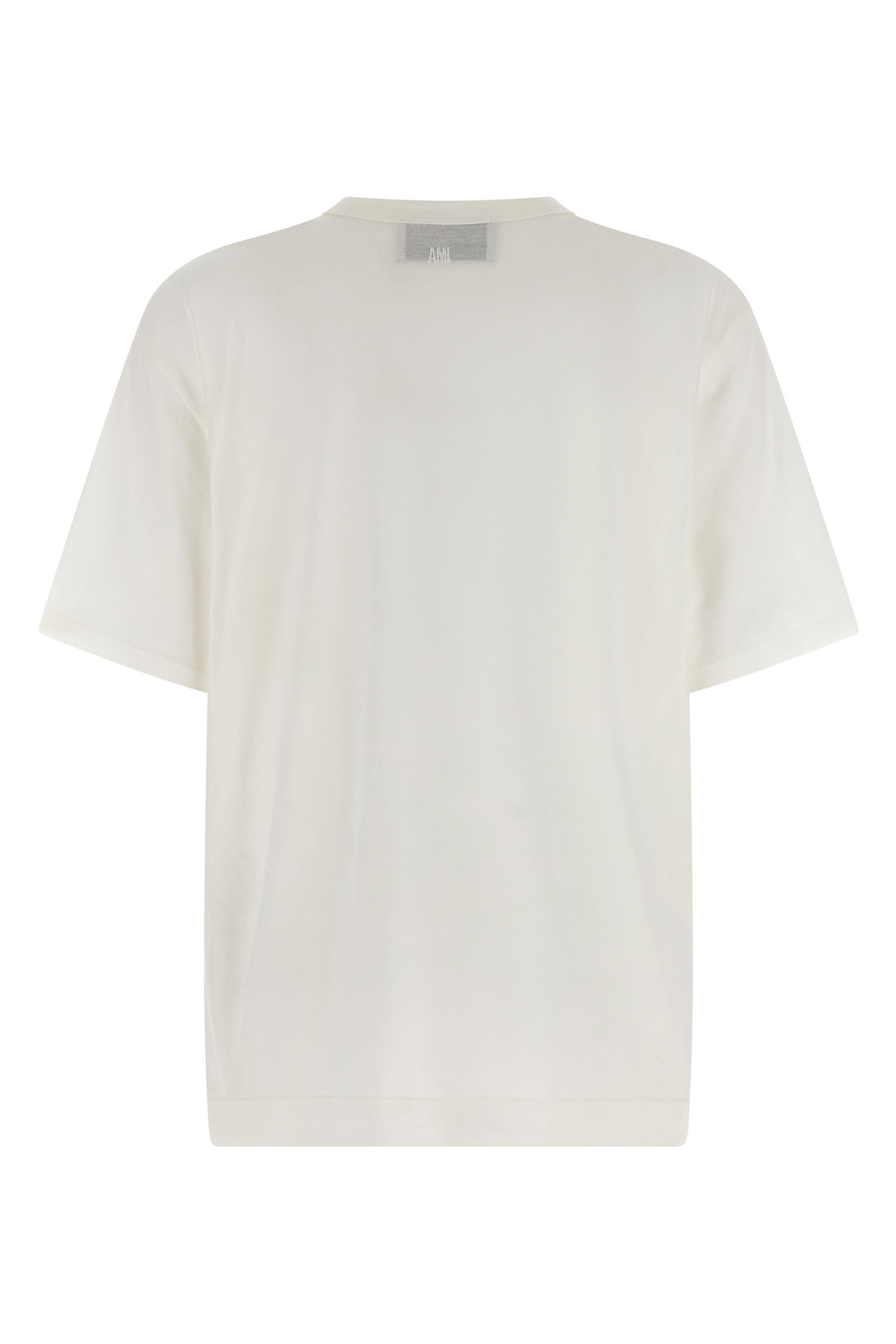 AMI PARIS XL semi-transparent light cotton crew neck t-shirt
