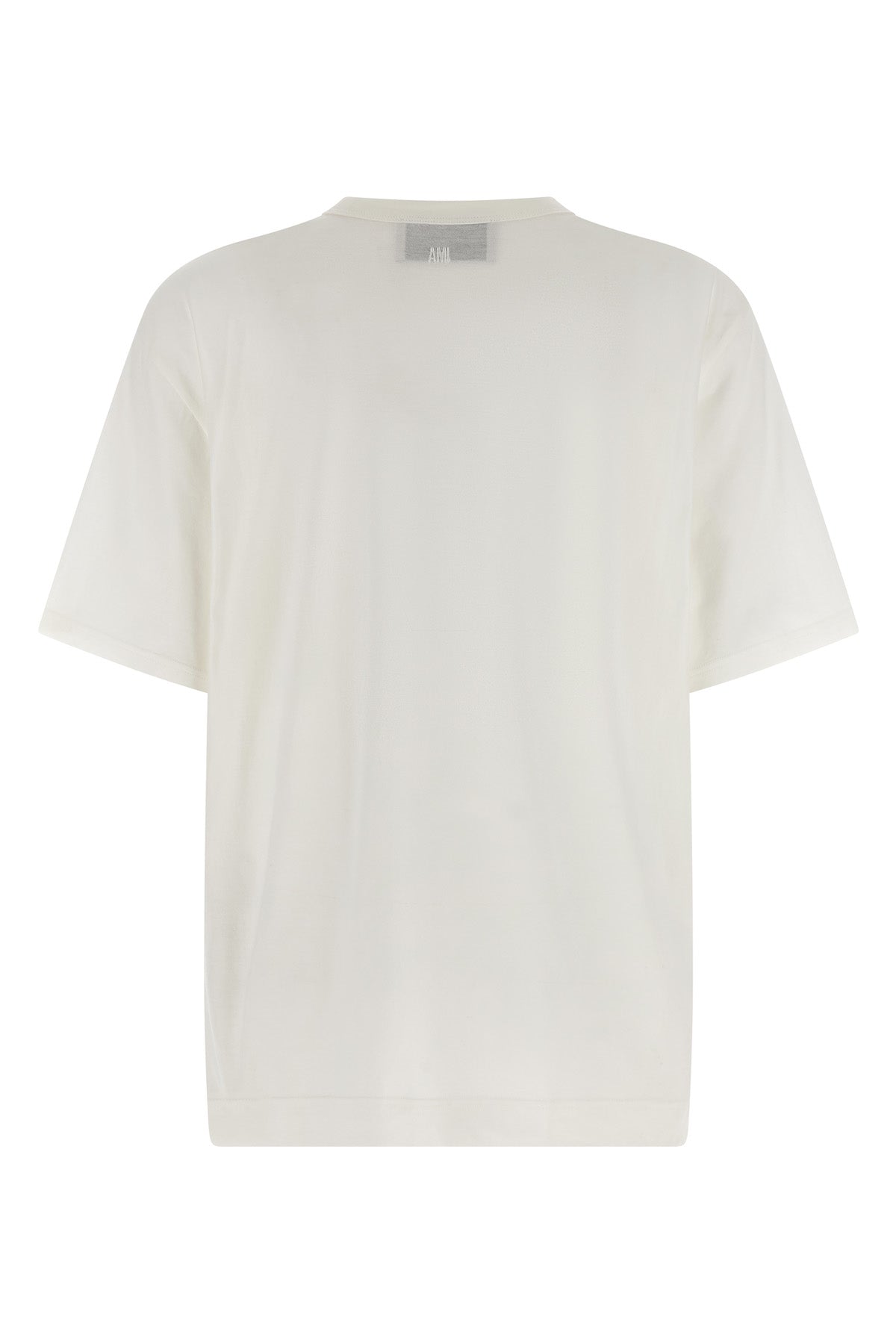 semi-transparent light cotton crew neck t-shirt