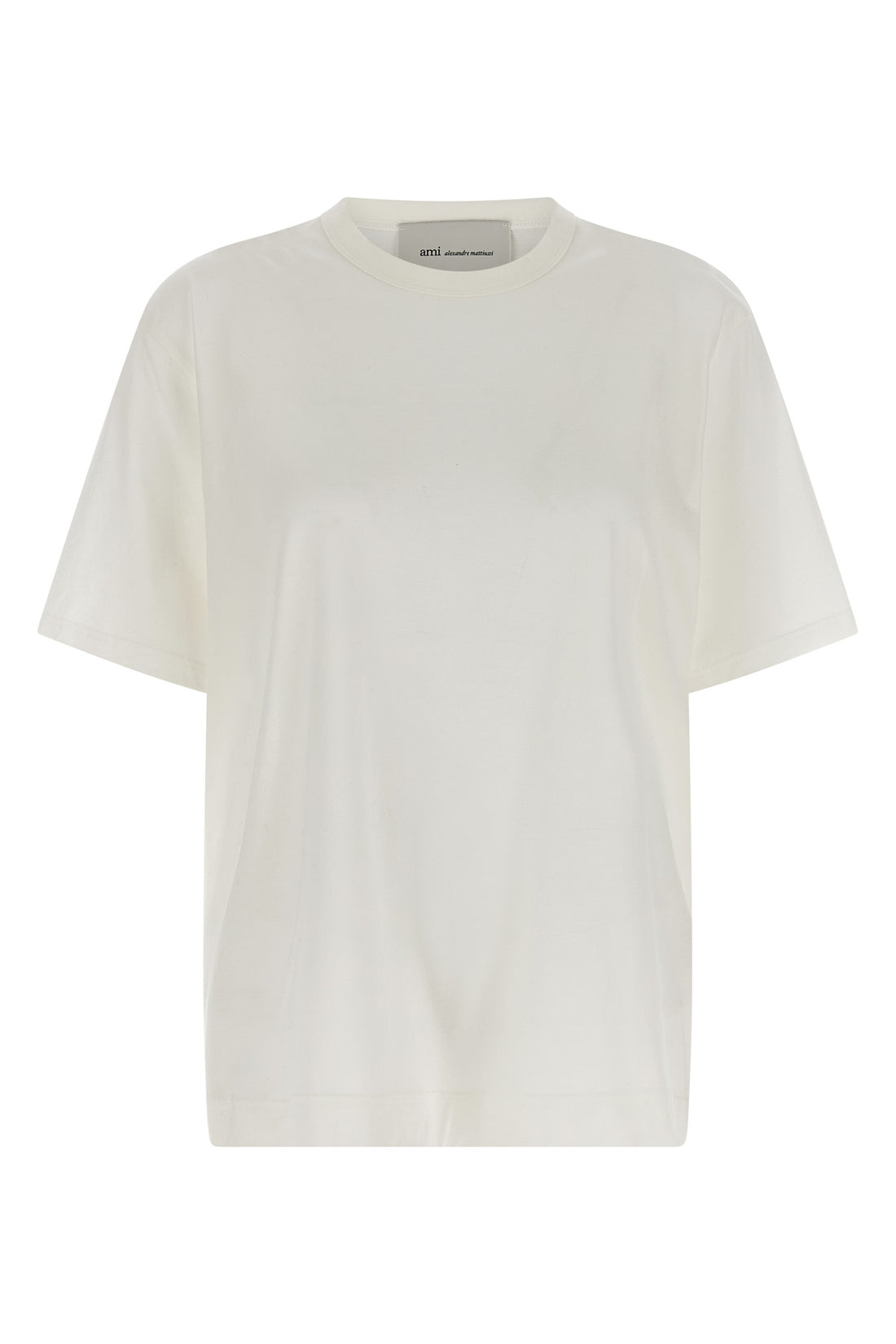 AMI PARIS XL semi-transparent light cotton crew neck t-shirt