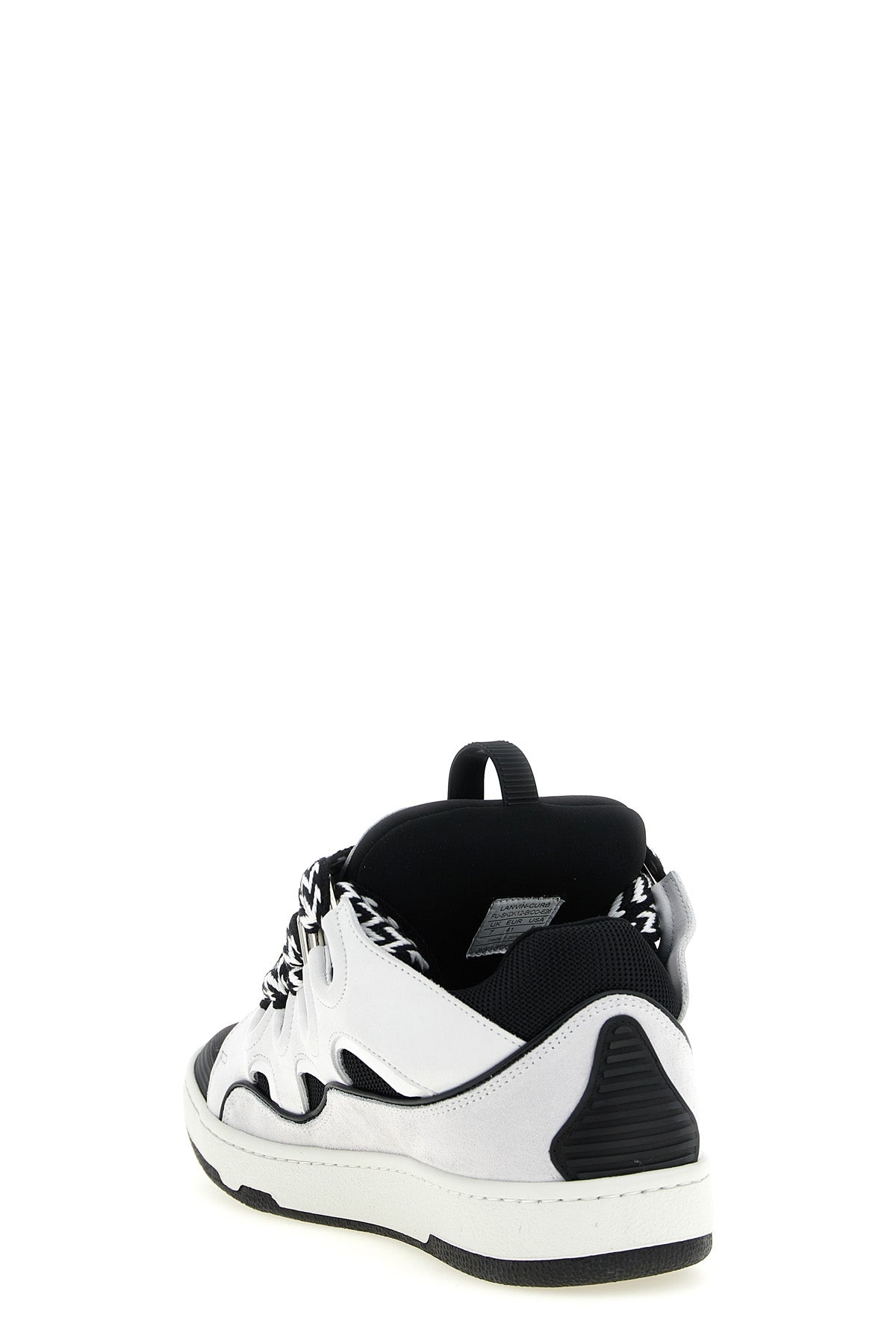 lanvin curb bicolor sneakers