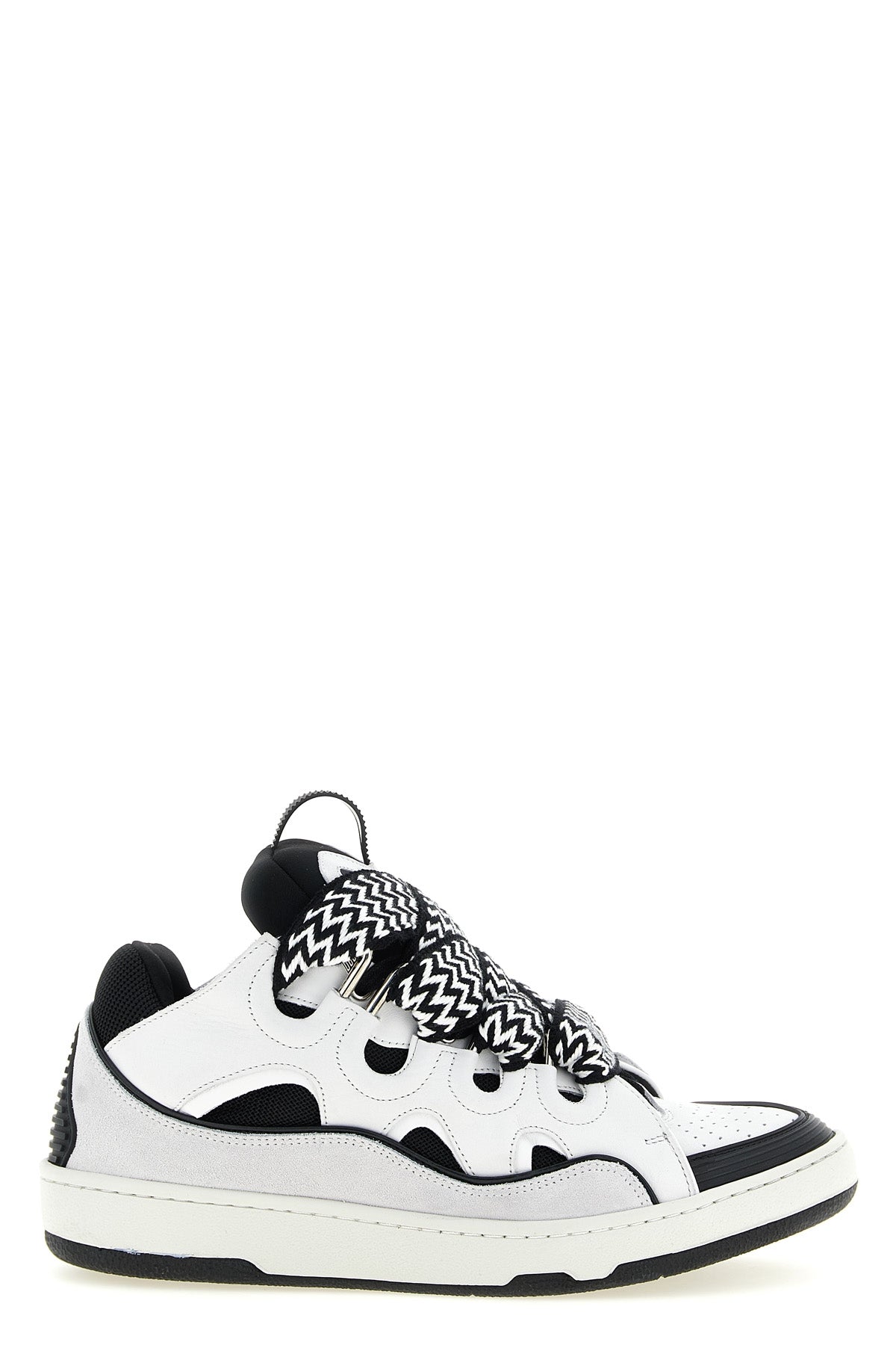 lanvin curb bicolor sneakers