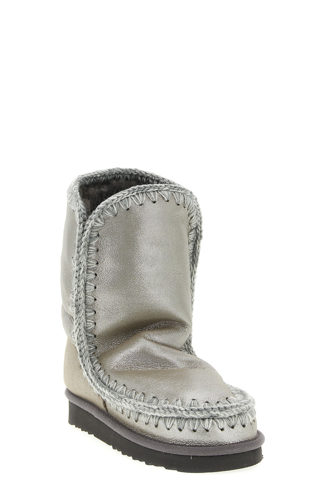 MOU 37 eskimo 24 ankle boots in laminated effect fabric