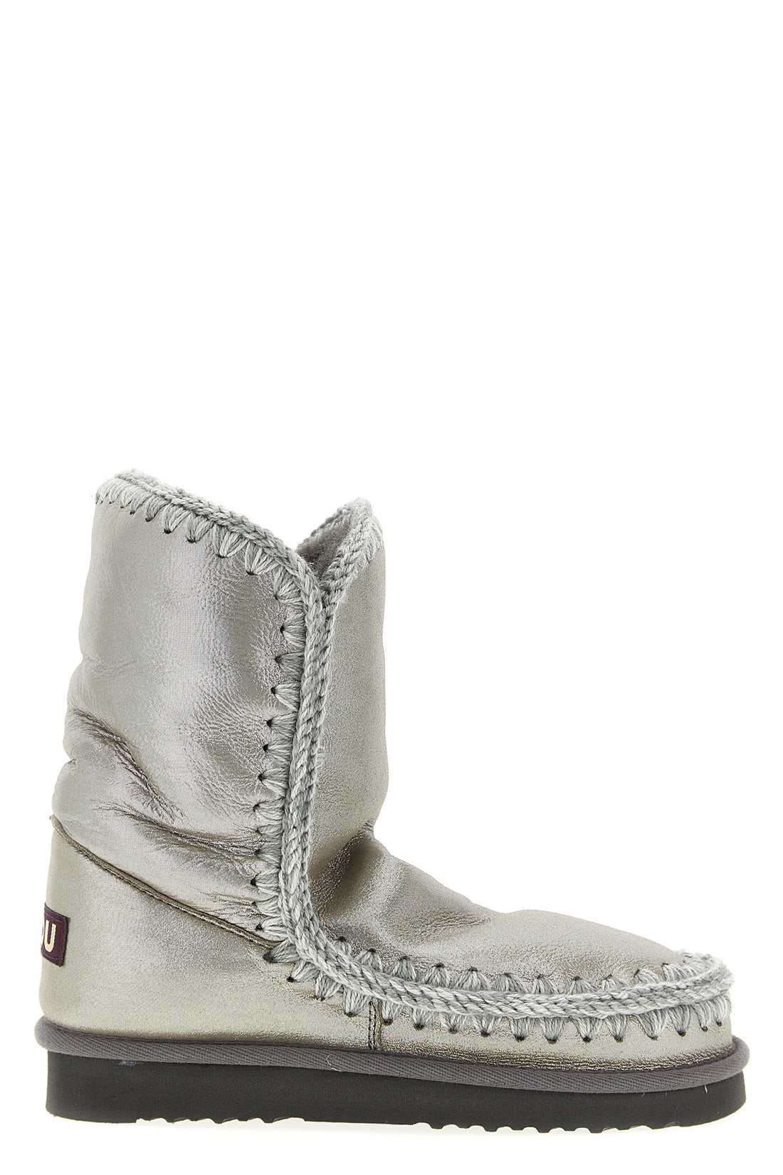 MOU 37 eskimo 24 ankle boots in laminated effect fabric