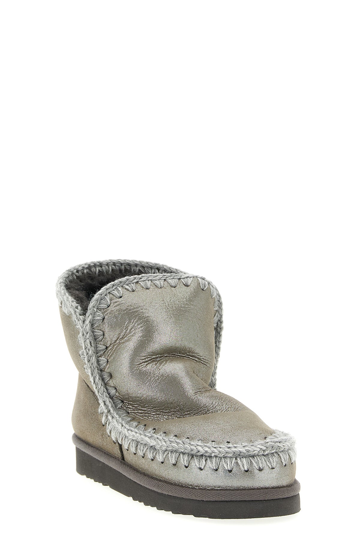eskimo 18 ankle boots in laminated effect fabric