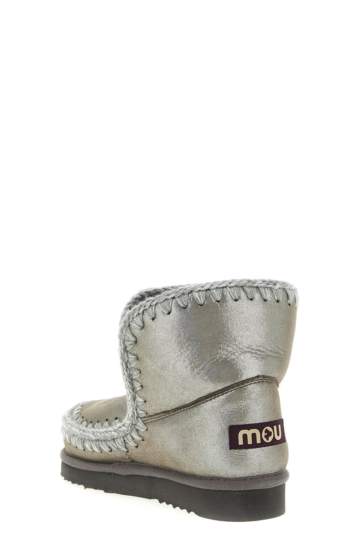 eskimo 18 ankle boots in laminated effect fabric