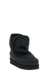 eskimo 18 rhinestone logo suede ankle boots
