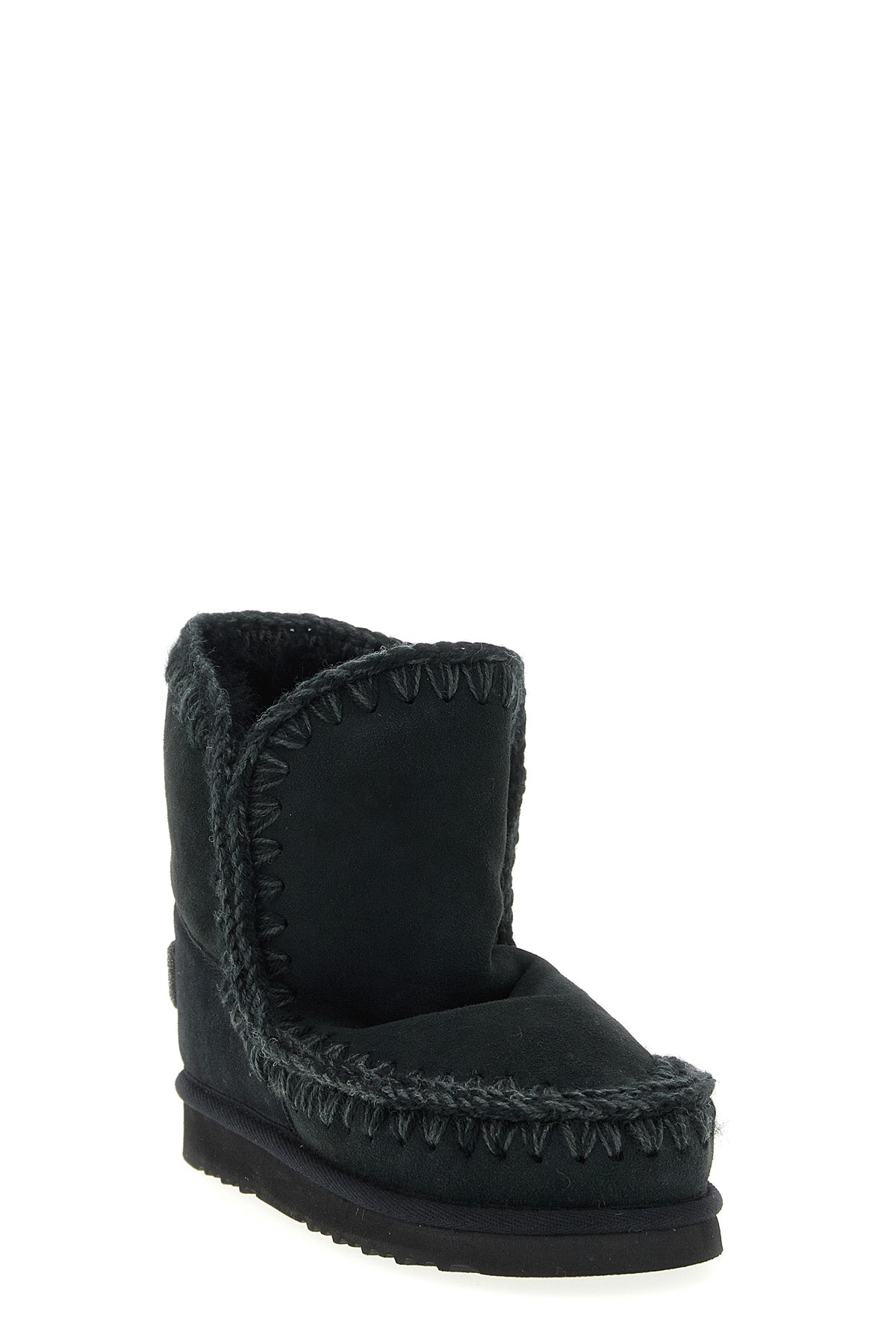 eskimo 18 glitter logo suede ankle boots