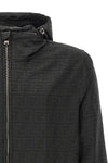 the fendi anorak has a structured construction in technical fabric