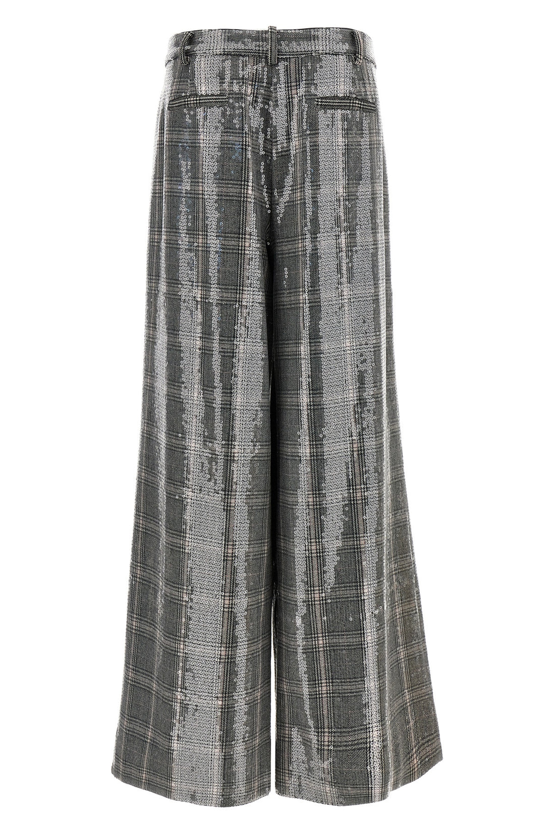 RETROFÊTE M fleur trousers in check print fabric