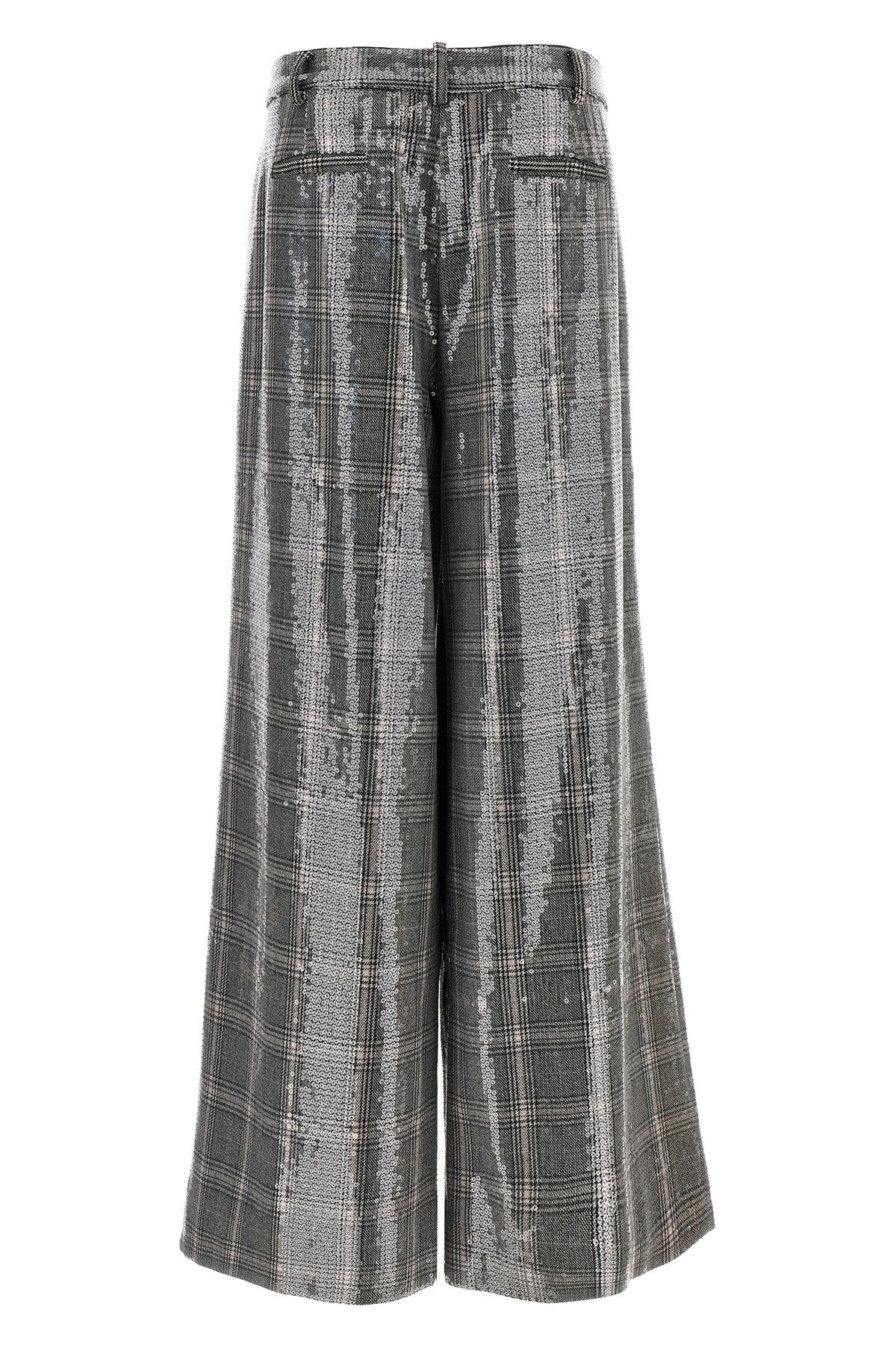 fleur trousers in check print fabric