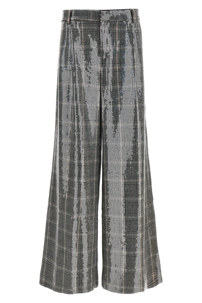 fleur trousers in check print fabric