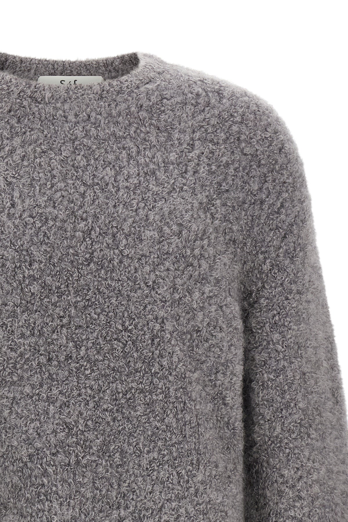 jermaine sweater in bouclé mohair blend yarn