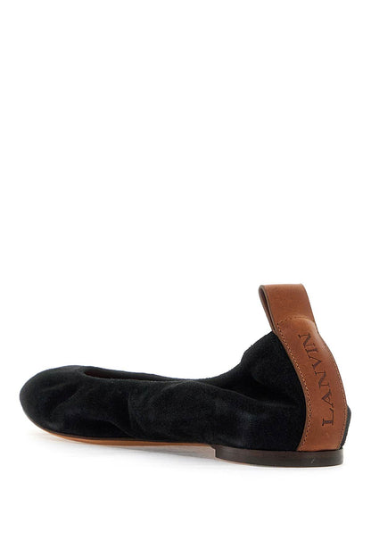 suede ballet flats for