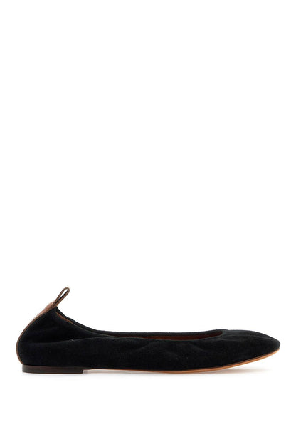 suede ballet flats for