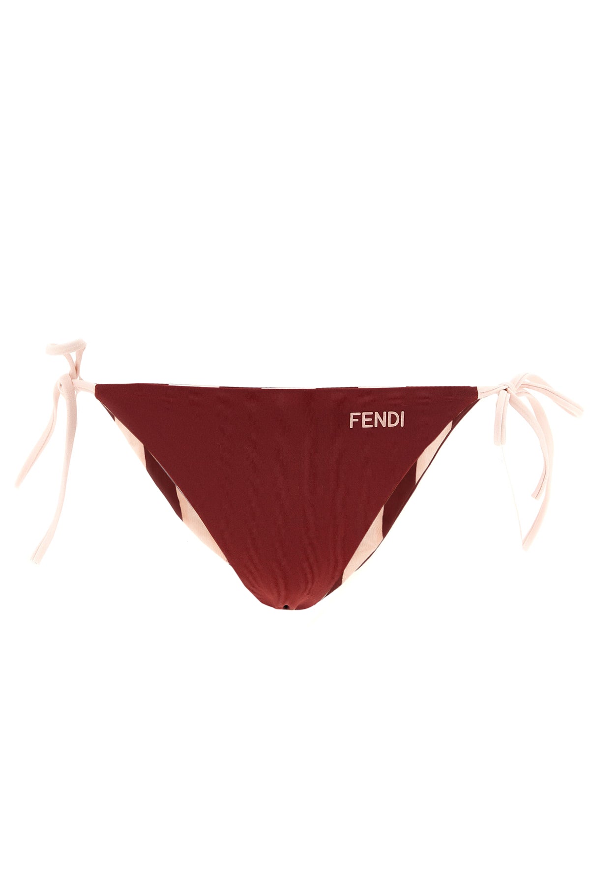 the fendi bikini briefs redefine beachwear aesthetics through a double-sided con
