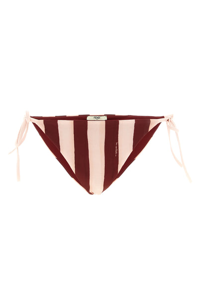 the fendi bikini briefs redefine beachwear aesthetics through a double-sided con
